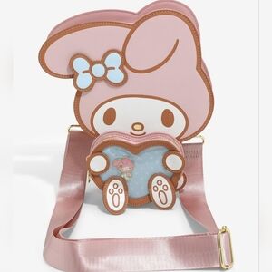 Brand New!!! Sanrio My Melody Heart Figural Crossbody Bag- NWT